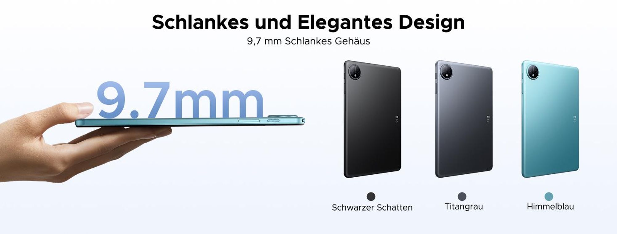 POCKAM P10 48(8+40)GB+128GB, 10 Zoll, Android 16, 7000mAh, mit Tastatur/Maus/Stift/Hülle usw, BT5.0, 5G WiFi, Gemini AI, 3.5mm Kopfhöreranschluss