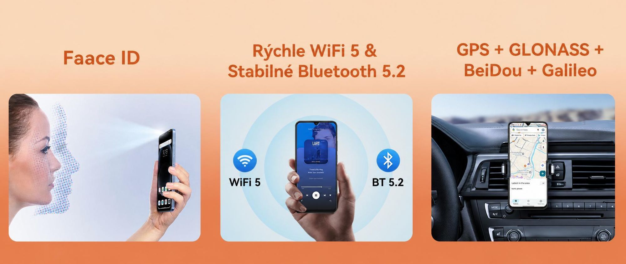 2026 Blackview WAVE 7C – mobilný telefón bez zmluvy, 6,56", Android 16, 16 GB + 64 GB/2 TB TF, Face ID, 5000 mAh, 32 MP, Dual-SIM, Wi-Fi 5, IP54