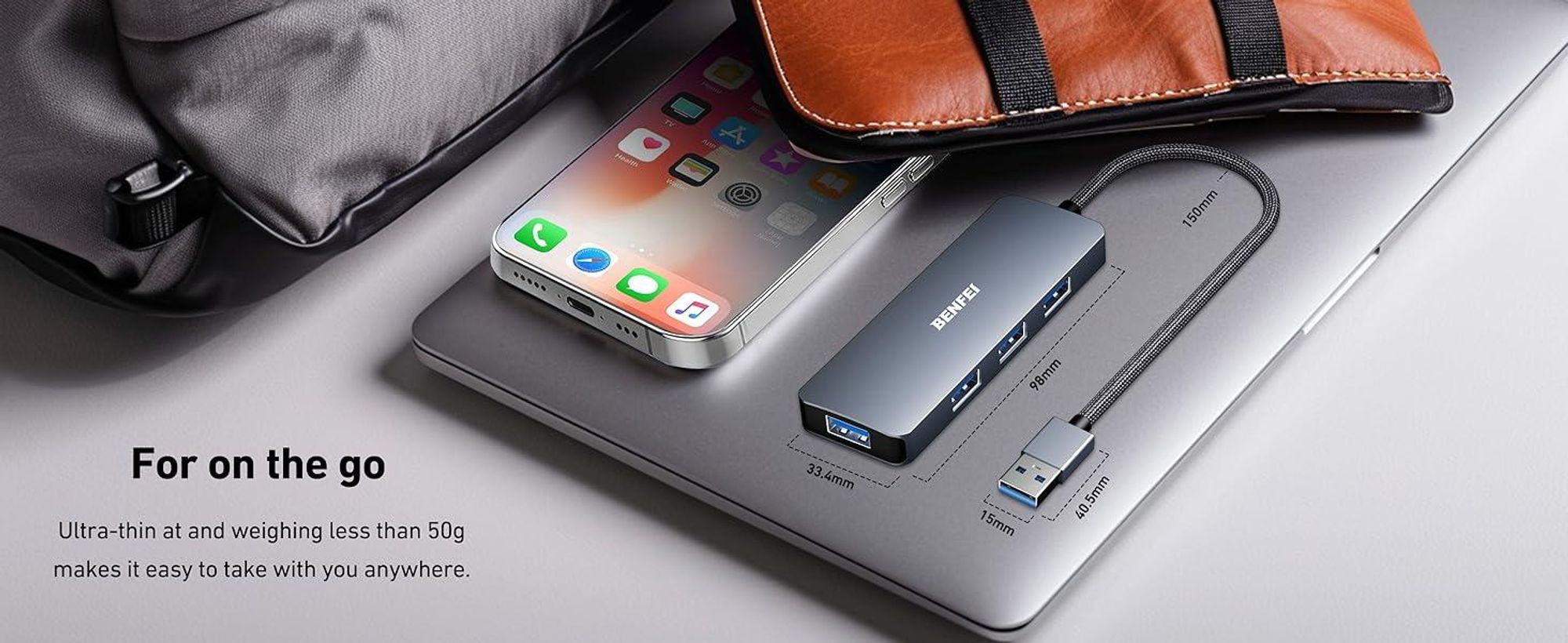 BENFEI Hubs USB 3.0 Hub 4 Port Ultra Slim Splitter