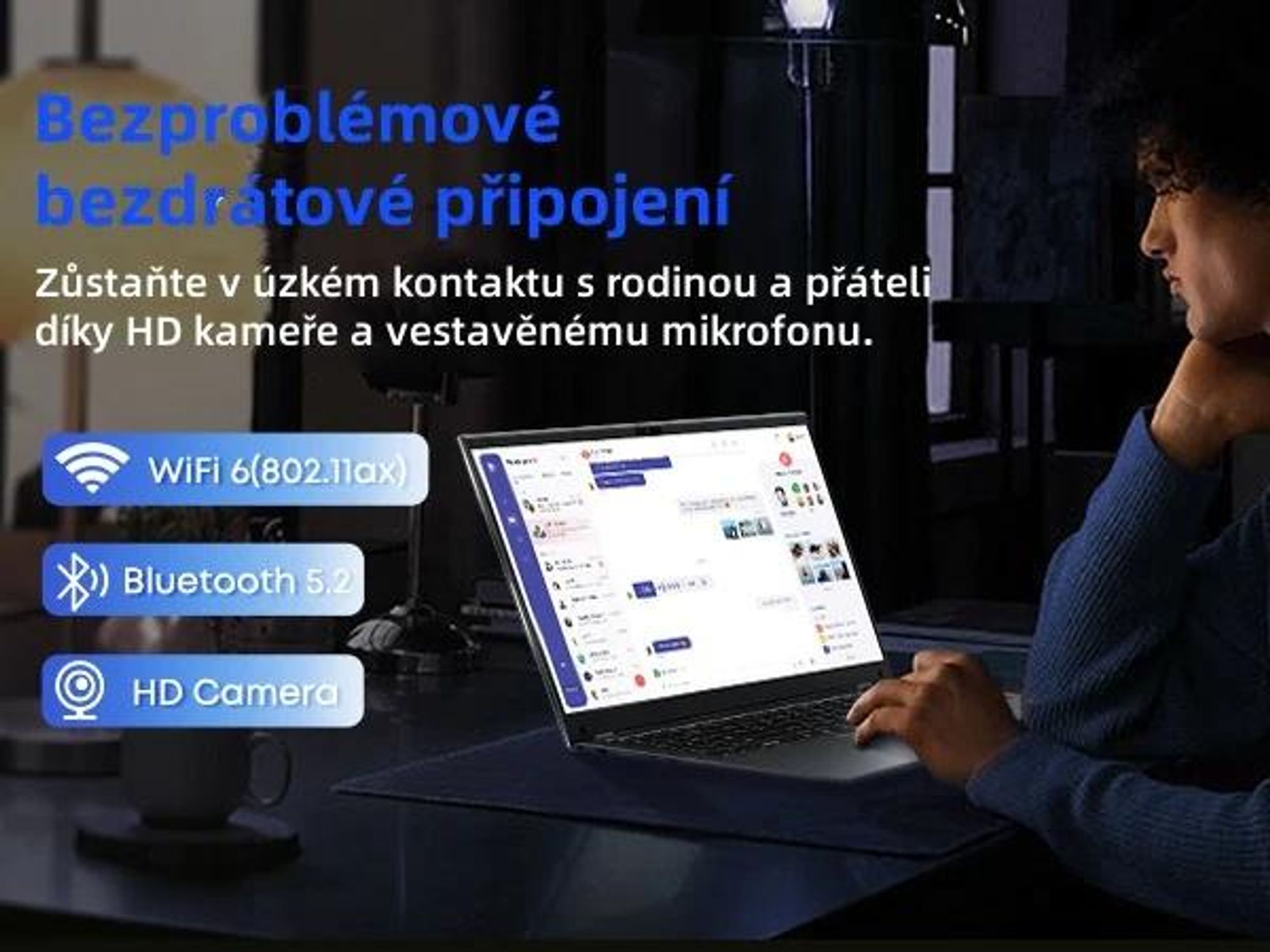 Notebook CHUWI GemiBook XPro - Procesorom Intel N100 Displej 14.1" Windows 11 8+256GB Batéria 5000mAh - Sivá