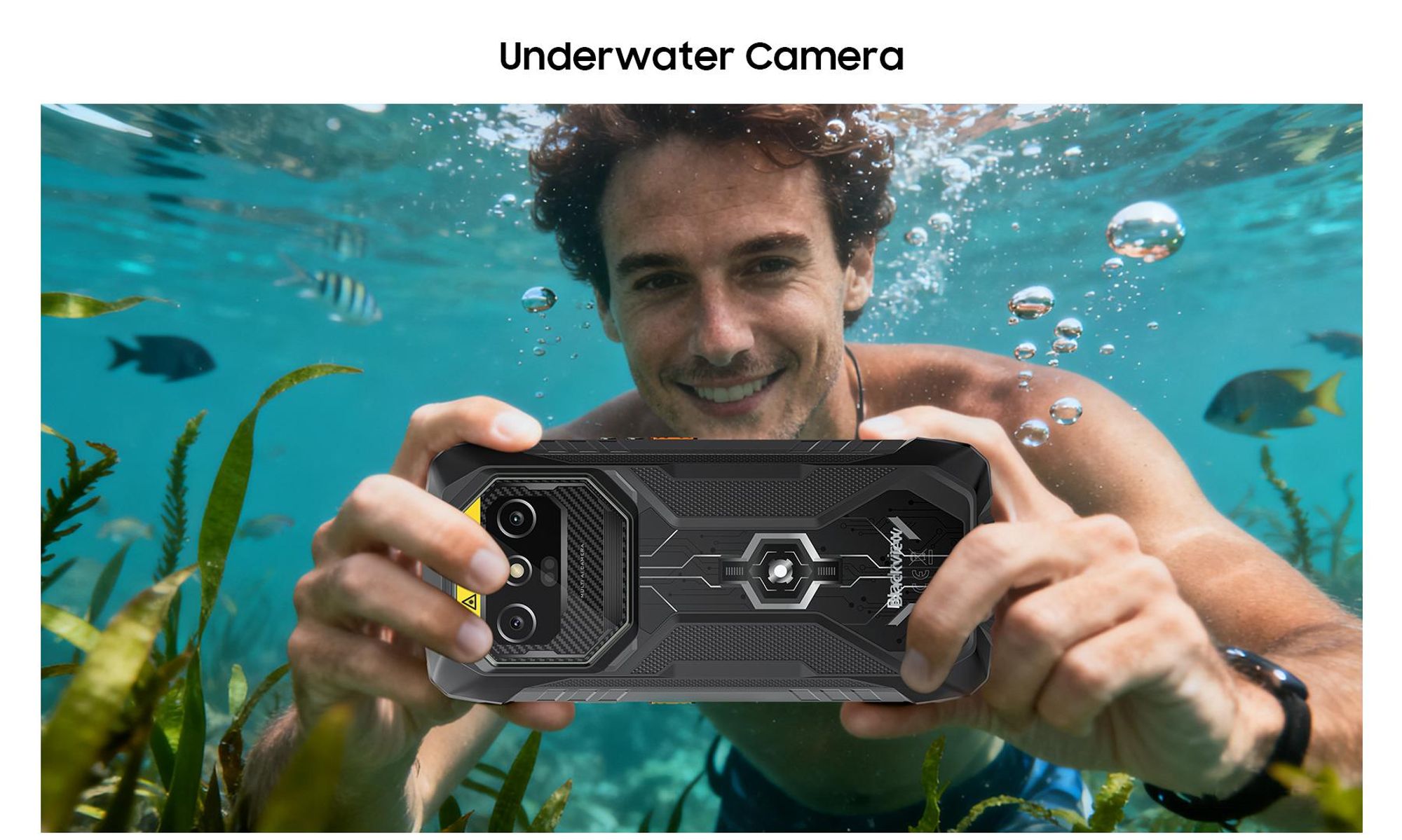 Blackview ROCK 1 PRO 6.56" Militarisches Outdoor handy, 32+256GB, Android 16, 15000mHA, 33W, Face ID, 16MP+13MP+20MP, Helio G81, IP69K/IP68