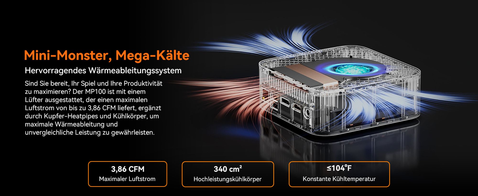 Blackview MP100 Pro Mini PC + klawiatura K1, procesor Intel i3-1215U (do 4,4 GHz), 16GB DDR5, 512GB SSD PCIe 4.0, obsługa 4K@144Hz, WiFi 6, złącza DP/HDMI, system Windows 11 Pro