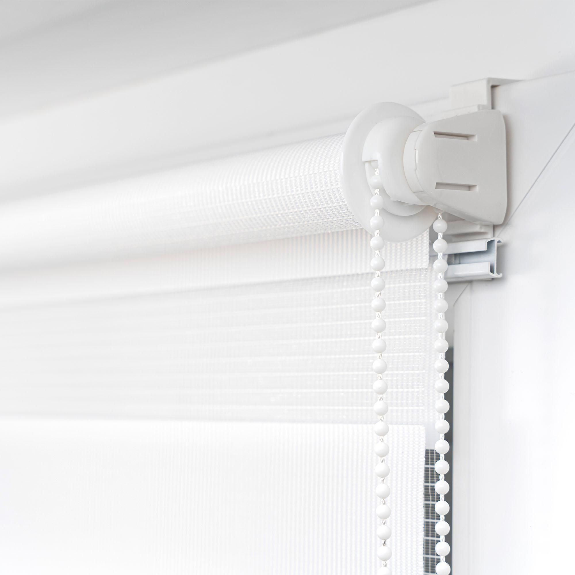 Victoria M. Klemmfix Doppelrollo / Duo Rollo, 60 x 150 cm, dunkelbraun Verdunkelungsrollo mit zwei Stofflagen, ohne Bohren, pflegeleicht