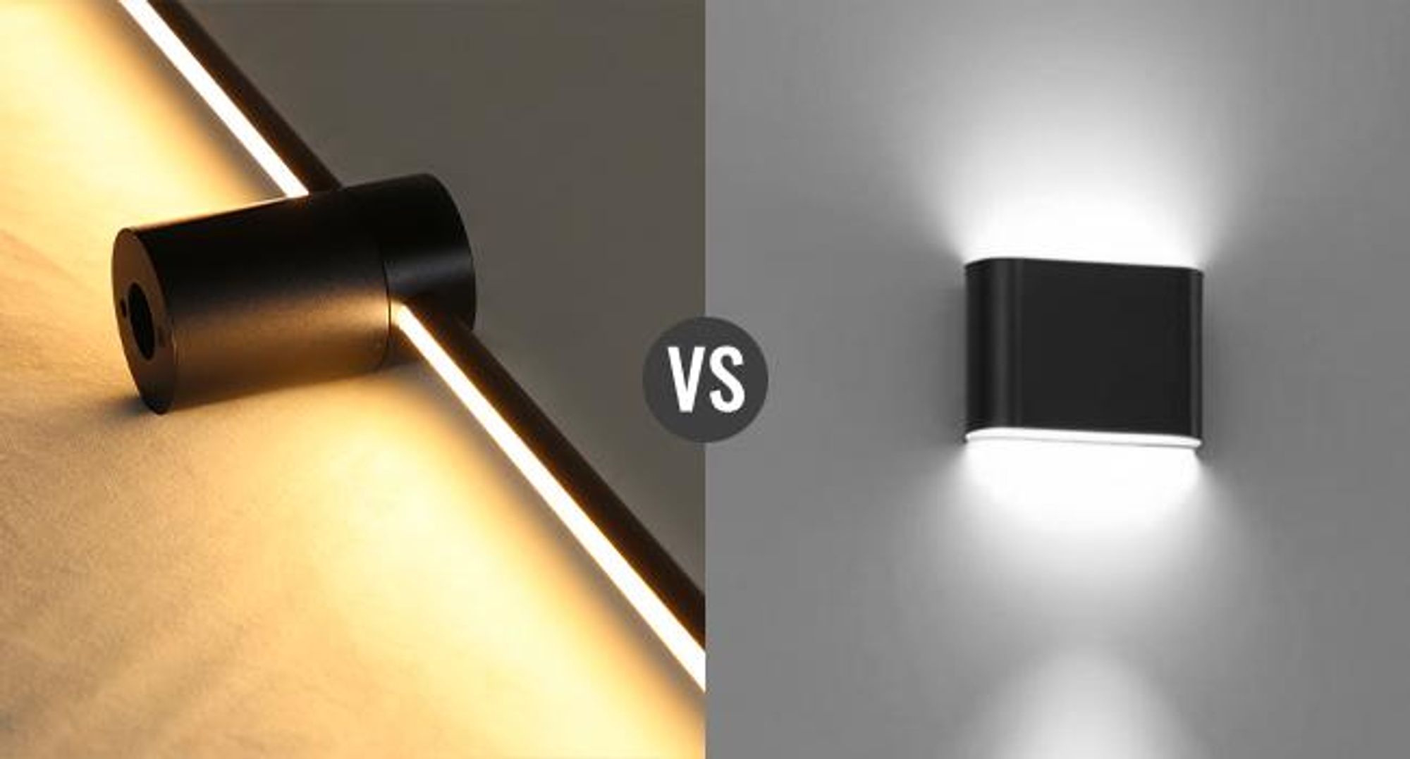 ZMH 2er LED Wandleuchte innen Wandlampe 60CM Schwarz Flurlampe SchwenkbarTreppenhauslampe 3000K Wandbeleuchtung für Wohnzimmer Schlafzimmer Bett Flur
