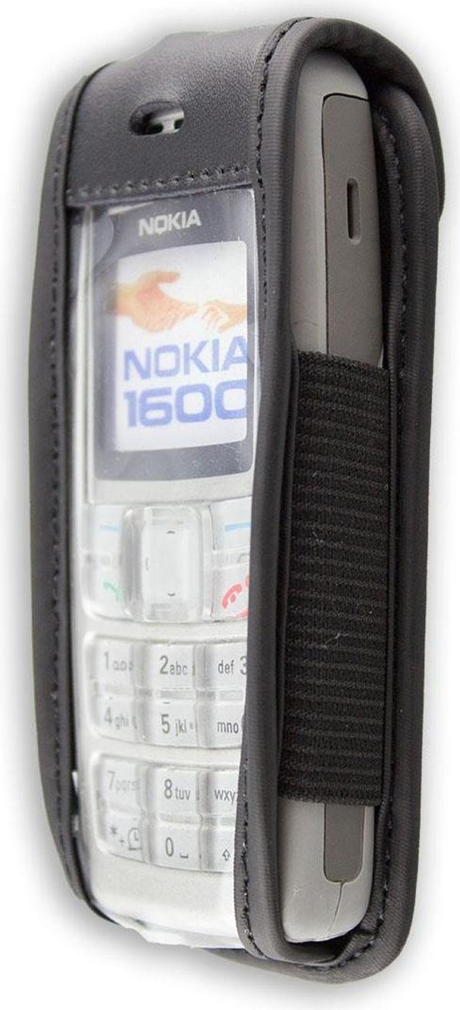caseroxx Ledertasche mit Gürtelclip kompatibel mit Nokia 1600 aus Echtleder, Tasche mit Gürtelclip und Sichtfenster Bild 2