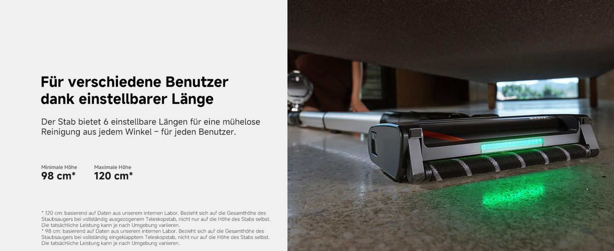 MOVA G70 Complete – Kabelloser Stielstaubsauger mit Roboterarm, starke Leistung und kontinuierliche Reinigung