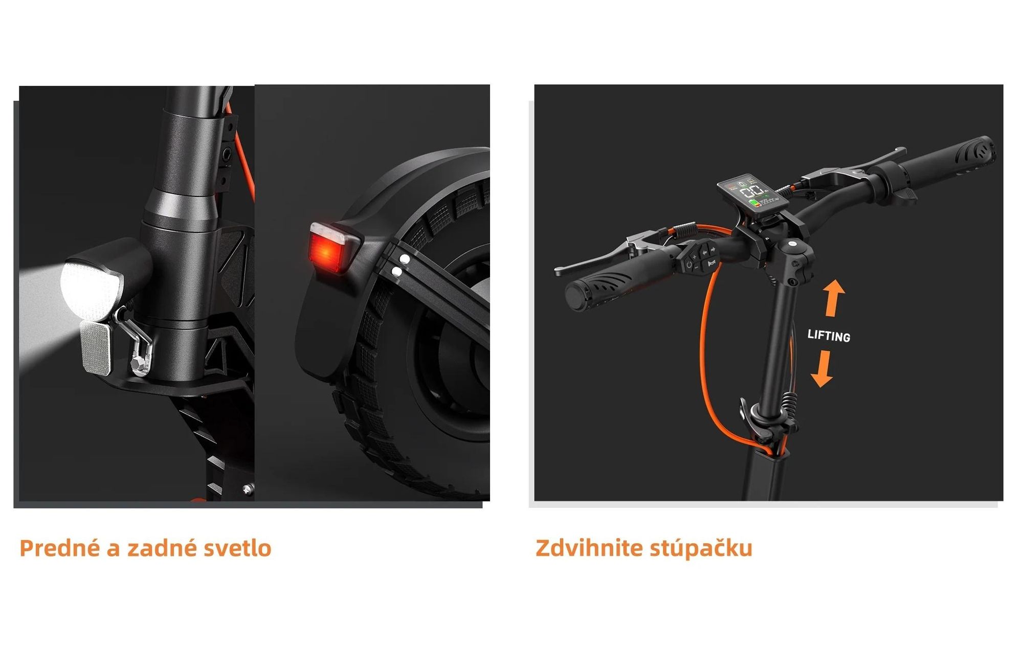Elektrický Kolobežka JOYOR S10-S-Z S Funkciou Smerových Svetiel - 1000W*2 Motor 60V18AH Batéria 70KM Dojazd Kotúčová Brzda - Čierna