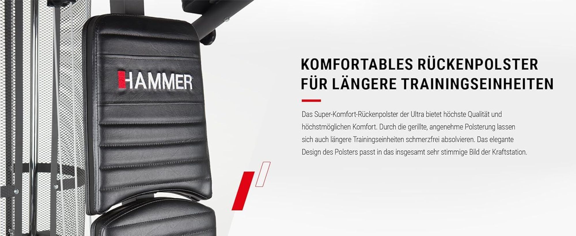 HAMMER Kraftstation Kraftmaschine Ultra, Multifunktions Gym, zahlreiche Übungsvarianten auf geringer Stellfläche