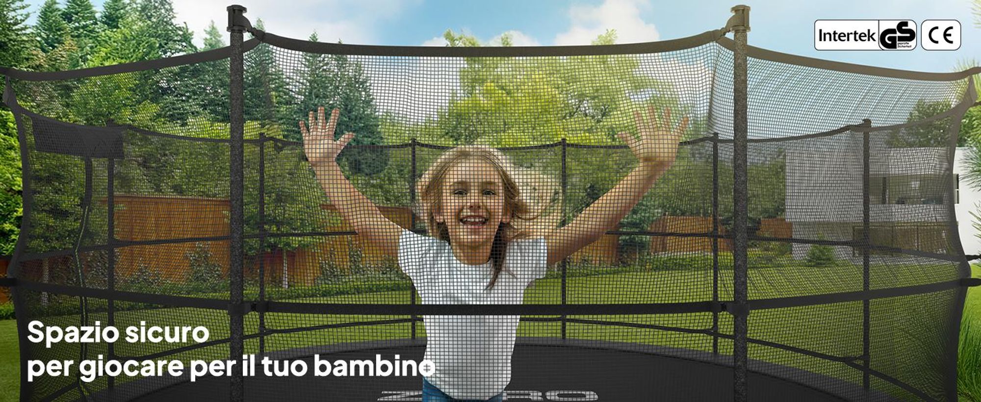 ZIPRO Trampolino Jump Pro IN | 12FT Ø 374 cm | Trampolino da giardino Trampolino per bambini Set completo incl. rete interna, scaletta e copertura perimetrale, per esterni, verde
