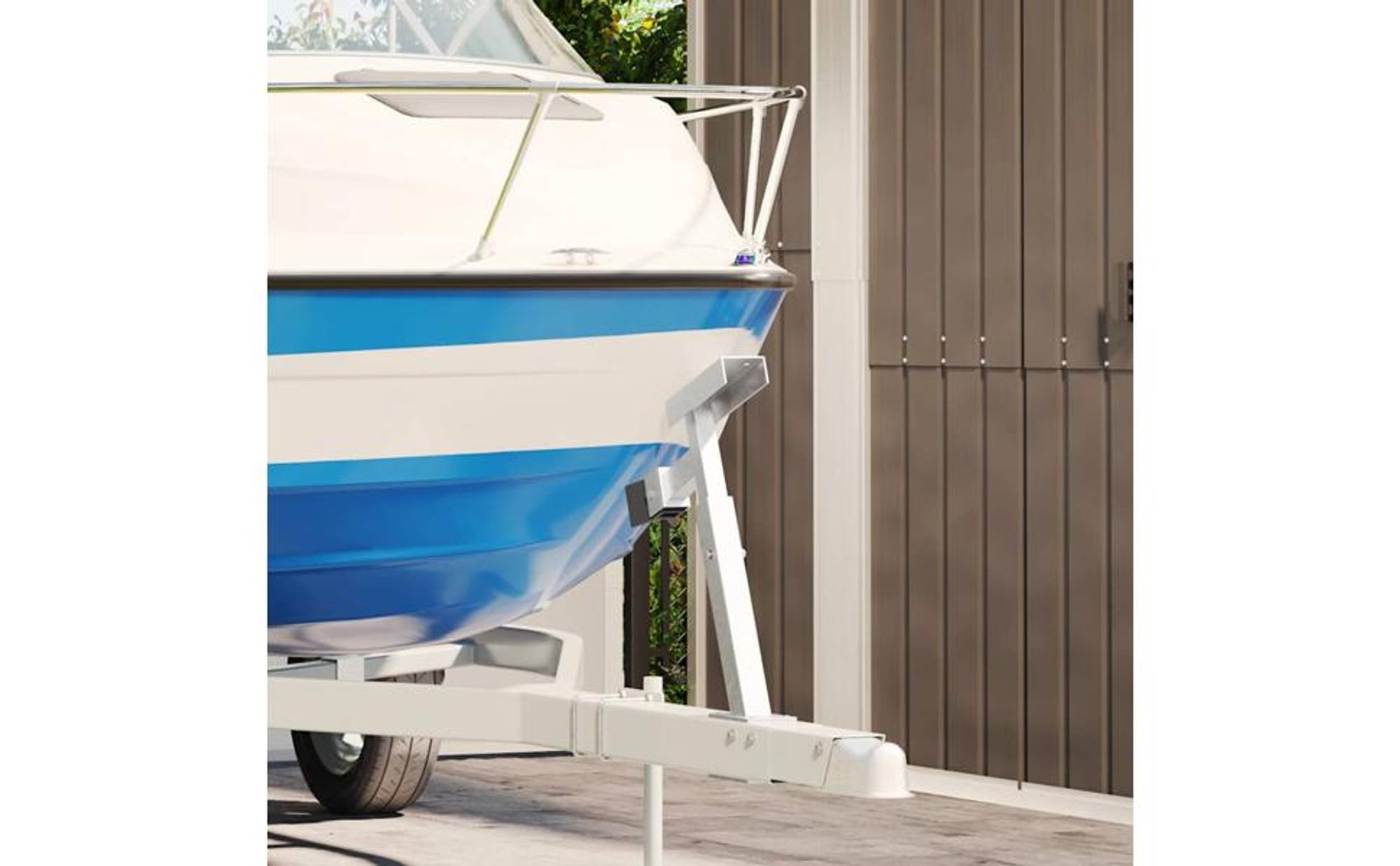 vidaXL Windenstand mit Bugstütze für Bootsanhänger