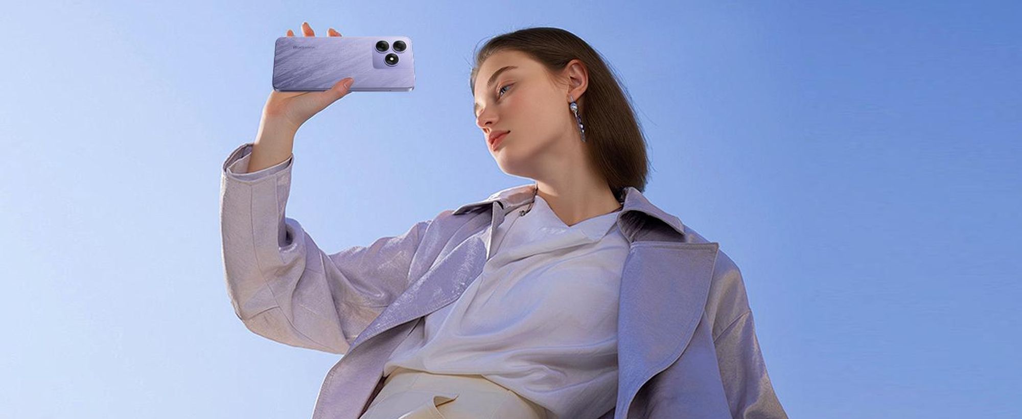 Blackview Wave 8C  6.56"  Handy Ohne Vertrag, 6GB+64GB, Dual SIM, 4700mAh, Face ID, 13MP+ 8MP Kamera, 4G, Sunset Purple