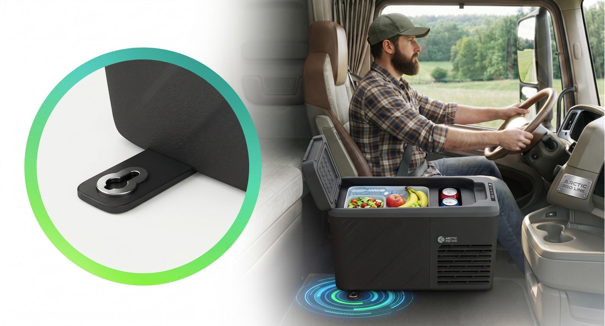 Peme Quest 14 Kompressor-Kühlbox 15L Elektrischer Autokühlschrank 12V 230V Mini Kühlbox & Gefrierbox Auto bis -20°C Reisekühlschrank für Camping, LKW