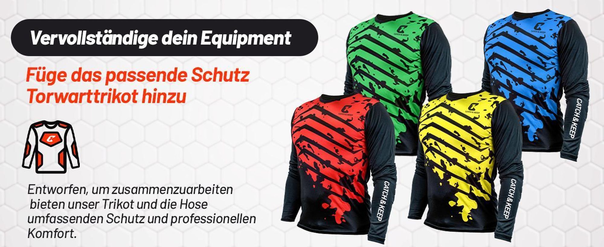 CATCH & KEEP torwarthose herren - torwarthose kinder gepolstert mit optimalem Schutz & Komfort | Sicherer Sitz torwart hose mit Bewegungsfreiheit