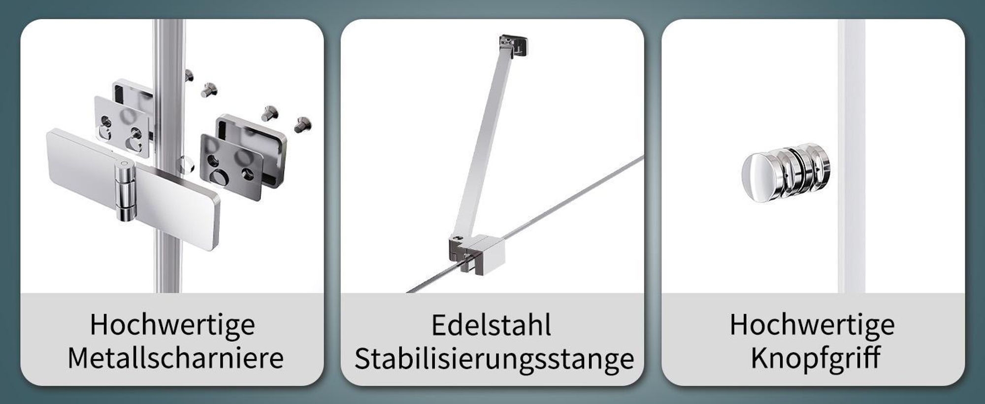 Faltbar Duschkabine Eckeinstieg 80x80x185cm Falttür mit Seitenwand ESG Glas Eckdushe Duschabtrennung Rahmenlos Faltdusche,OHNE Duschwanne