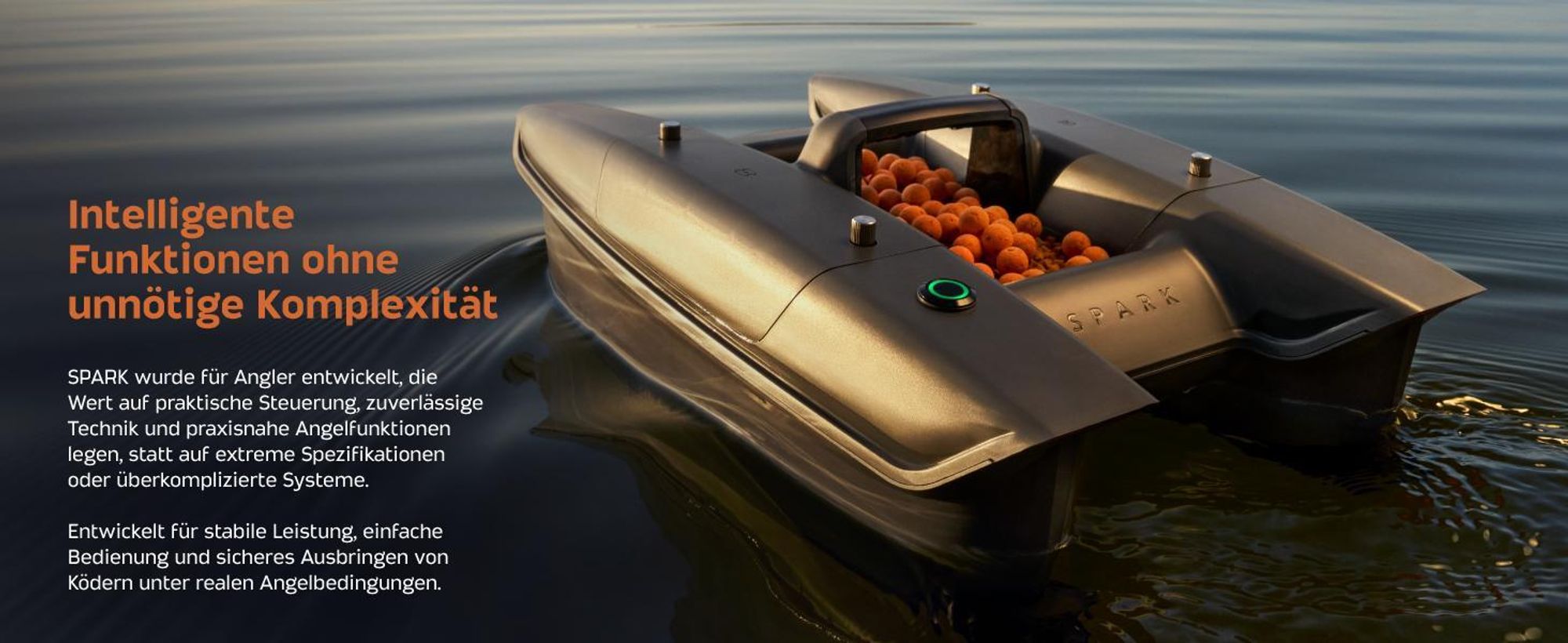 Deeper SPARK Futterboot mit CHIRP Sonar & GPS-Autopilot – smartes Angelboot für Karpfenangler
