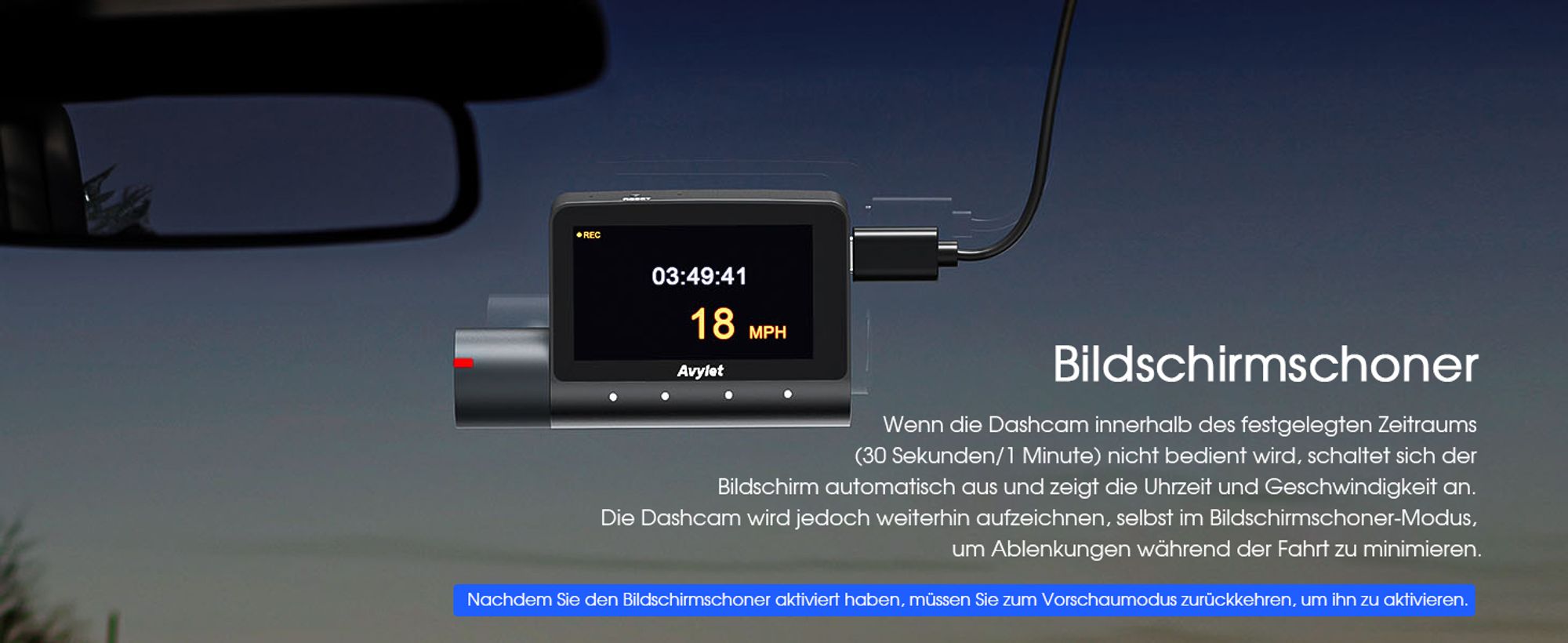 5K 3-Kanal-Dashcam Auto Wi-Fi,GPS,3lens 4K+1080P+1080P Vorne Hinten Innen Autokamera