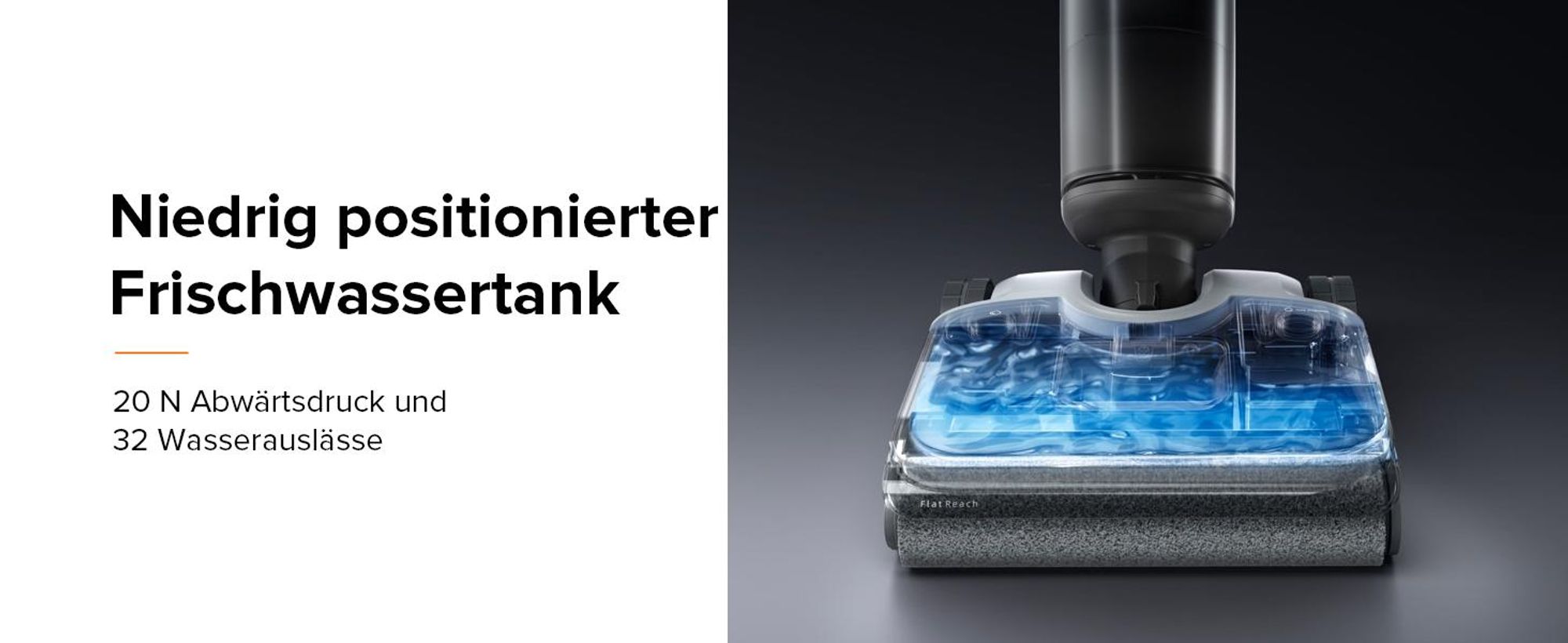 Roborock F25 ALT Nass-Trocken-Staubsauger 20.000 Pa mit KI-unterstützten Rädern, 90°C Heißluft-Schnelltrocknen & Hochtemperatur-Selbstreinigung Mopp