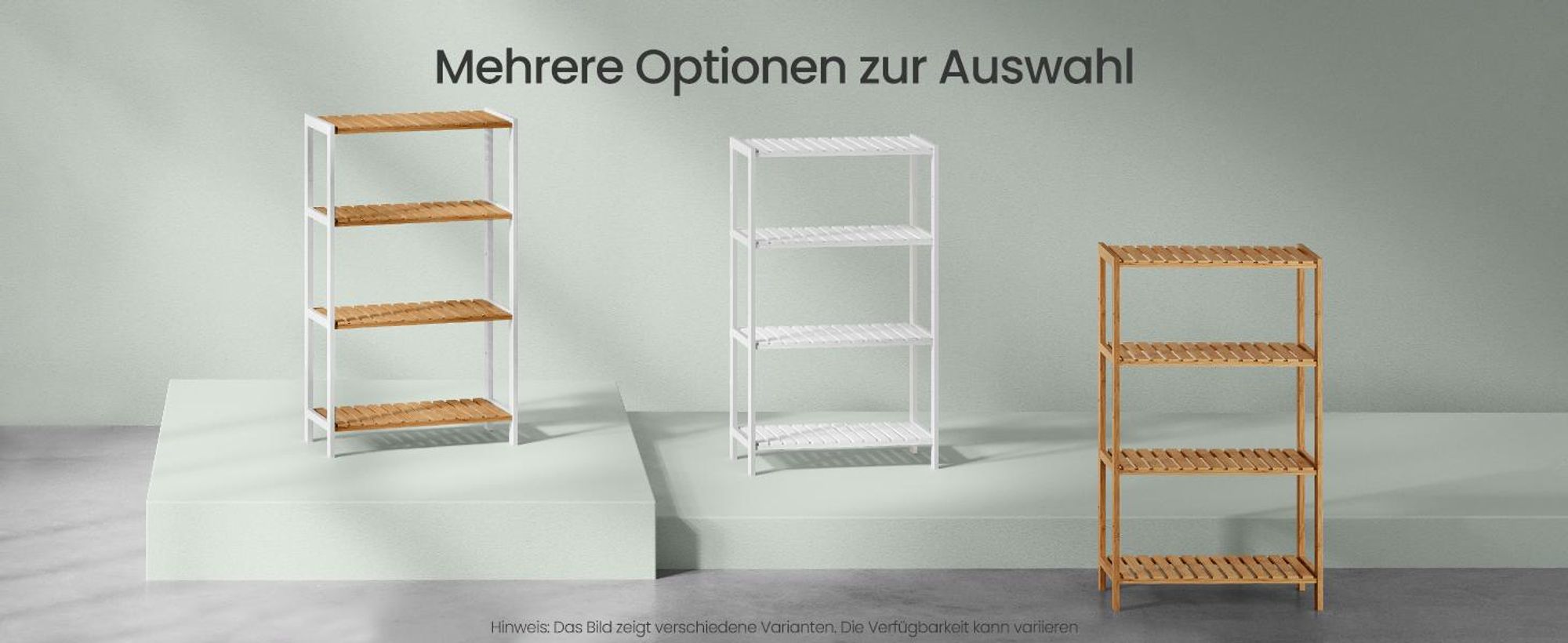 SONGMICS Badezimmerregal, Badregal, Küchenregal, 26 x 60 x 100 cm, aus Bambus
