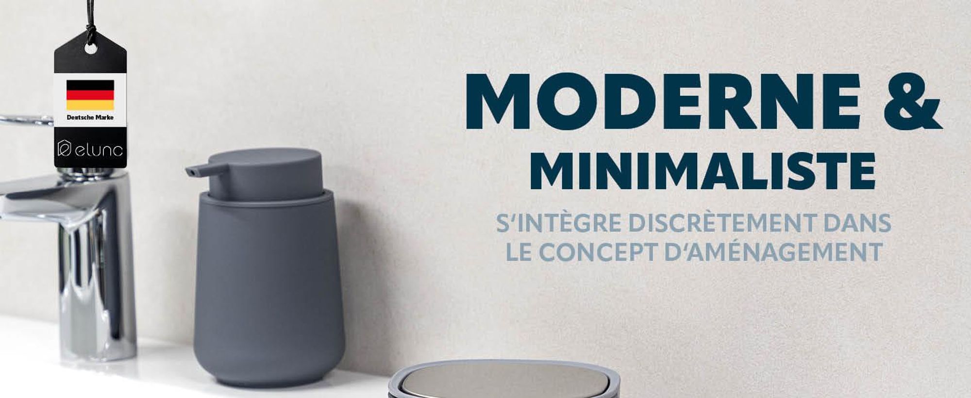 Poubelles pour produits cosmétiques dans la salle de bains et la cuisine