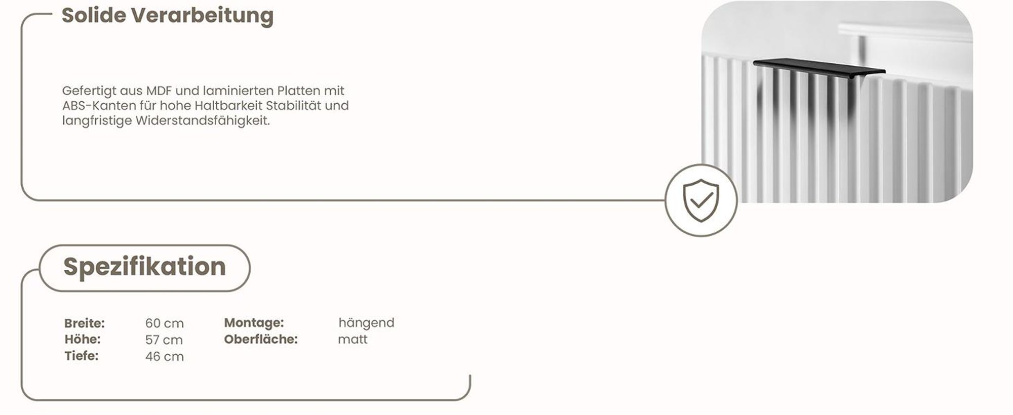 RODAN, Badmöbel, Badschrank, Badezimmermöbel, Badezimmer, MODERN, Waschbeckenunterschrank