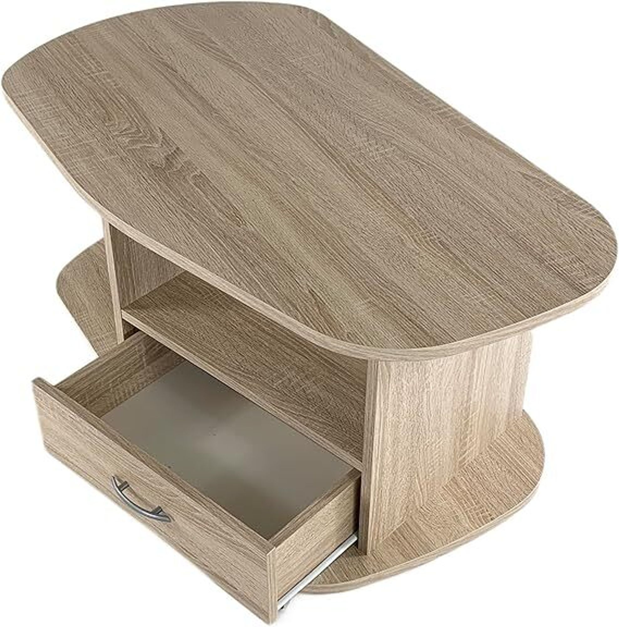 Couchtisch Sofatisch Kaffeetisch modern Schräge Lotta Sonoma eiche Sägerau NEU