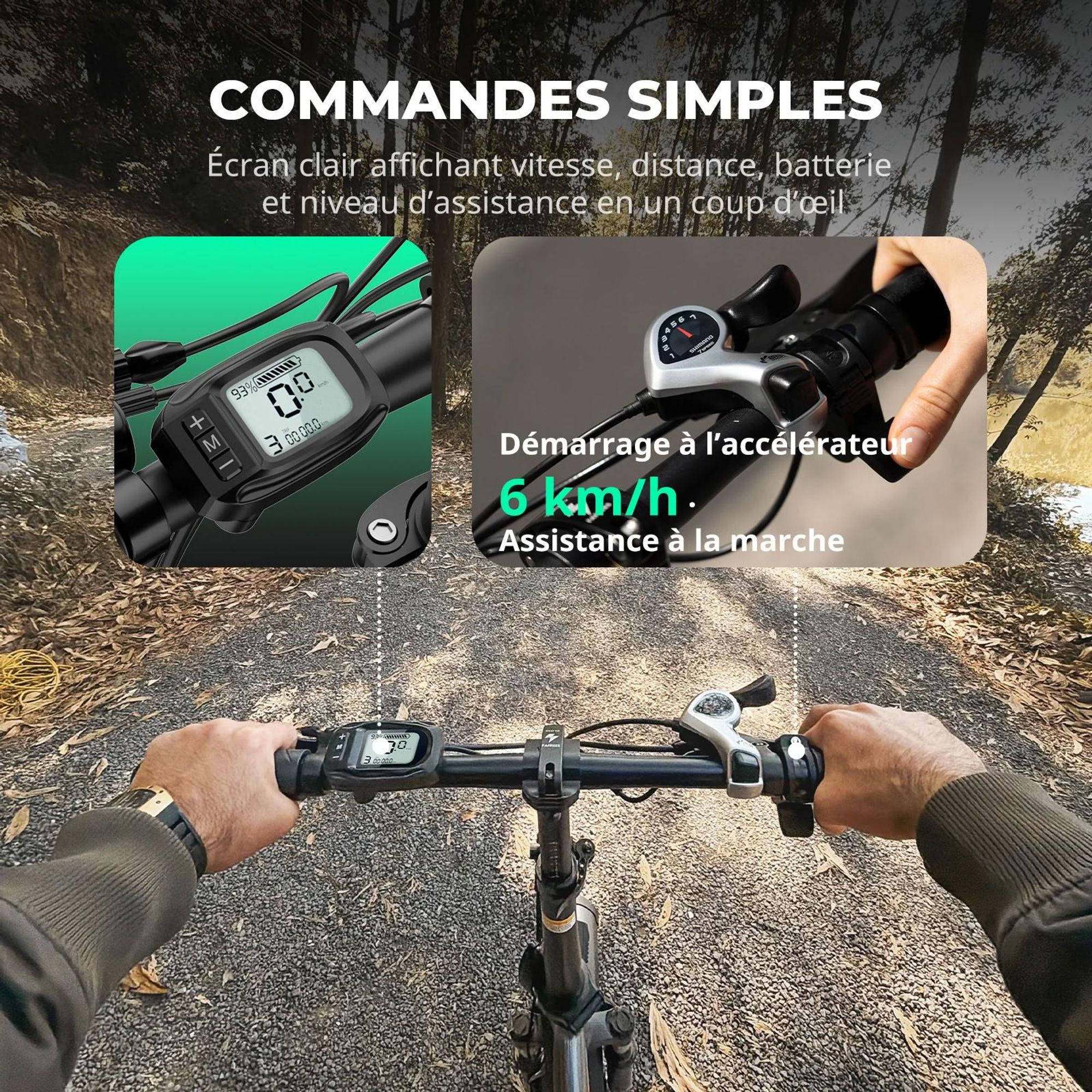 FAFREES F20 Vélo Électrique - Moteur 250W Batterie 36V18Ah 20'' Freins Mécaniques - Gris