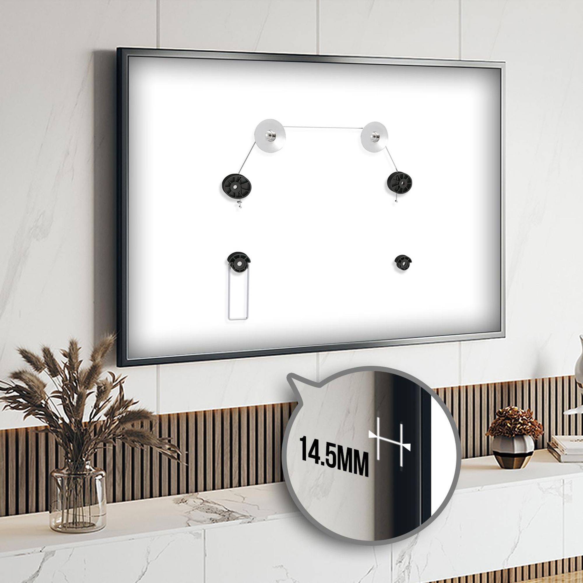 Superslim TV Wandhalterung Halterung Fernsehhalterung 32-75" VESA 100x100, 200x200, 300x300, 400x400, 600x600, 800x800 mm