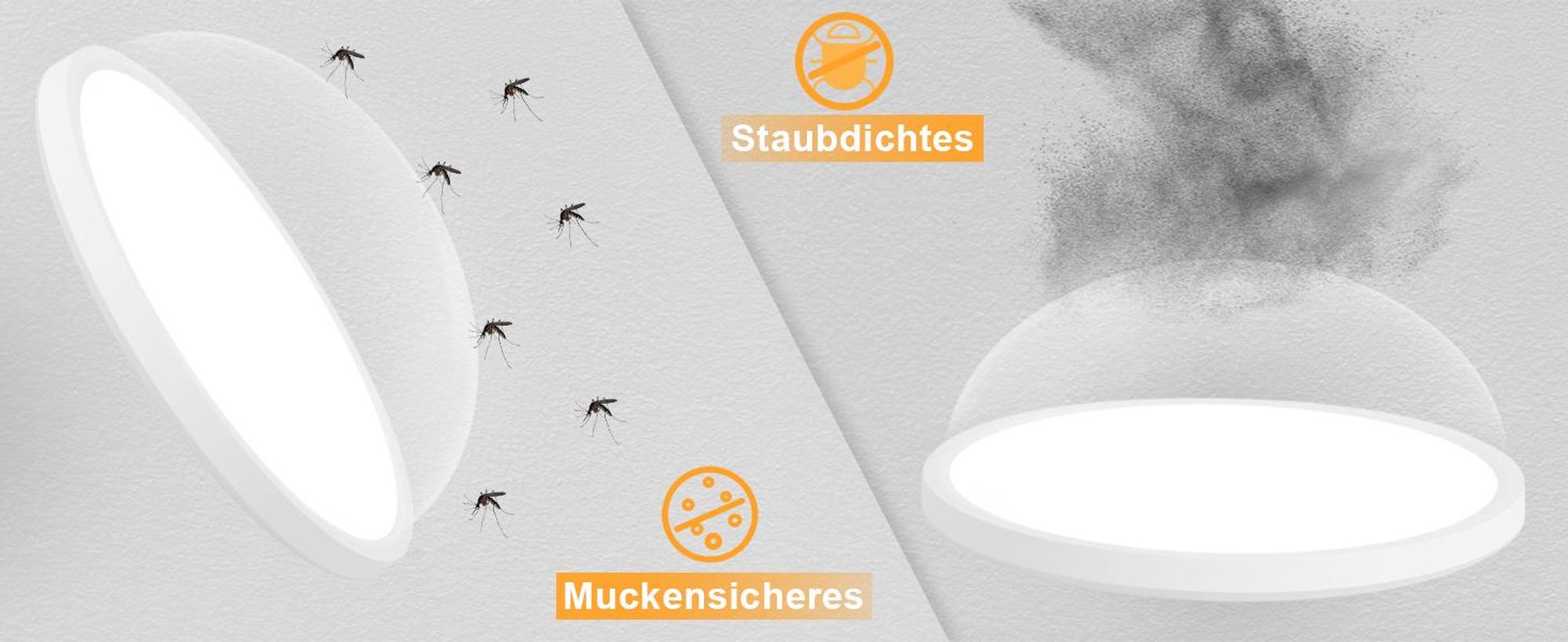ZMH LED plafondlamp, 24W, plat, diameter 30cm, rond, witte plafondverlichting, geschikt voor slaapkamer, hal, badkamer, keuken en woonkamer. Kleurtemperatuur: 3000K