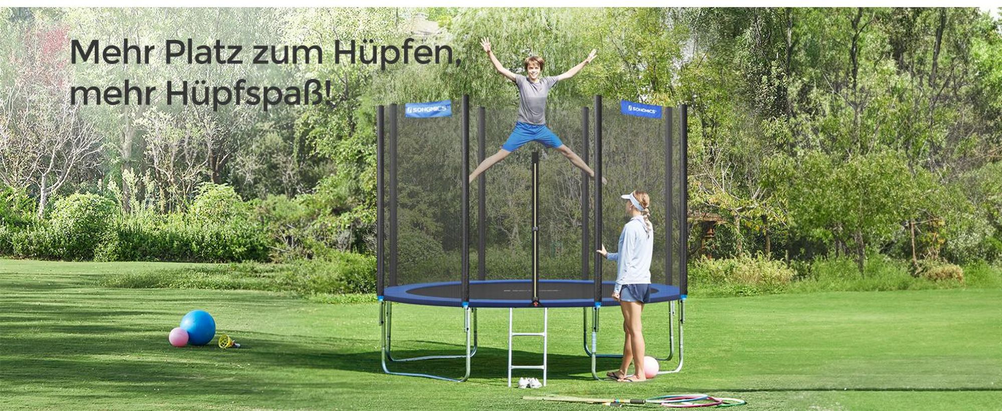 Mehr Platz zum Hüpfen mehr Hüpfspaß!