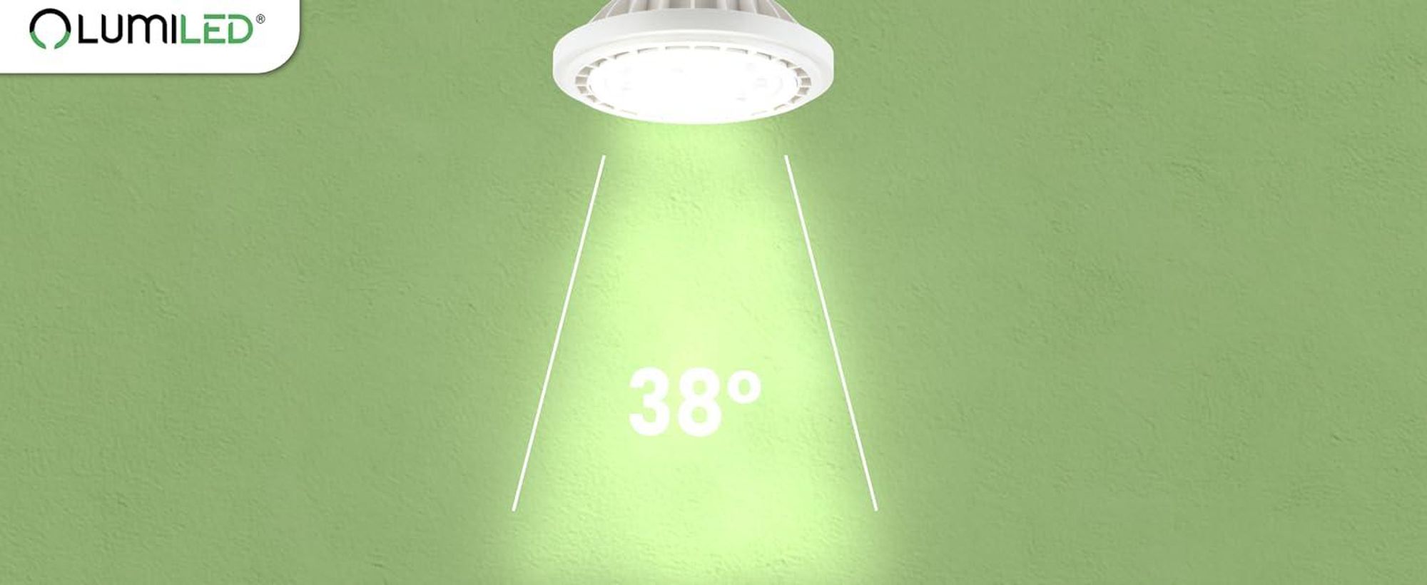 LUMILED LED-Leuchtmittel ES111 GU10 Fassung 230V 15W (Entspricht 100 Watt) Neutralweiß 4000K 38° weiß 1521 lm Lampen Reflektor