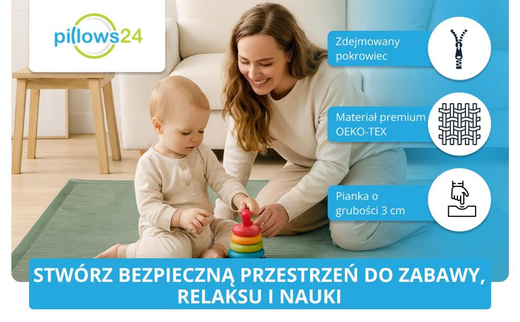 mata podłoga niemowlę duża dzieci dywan podkład niemowlęca materacyk dziecięcy