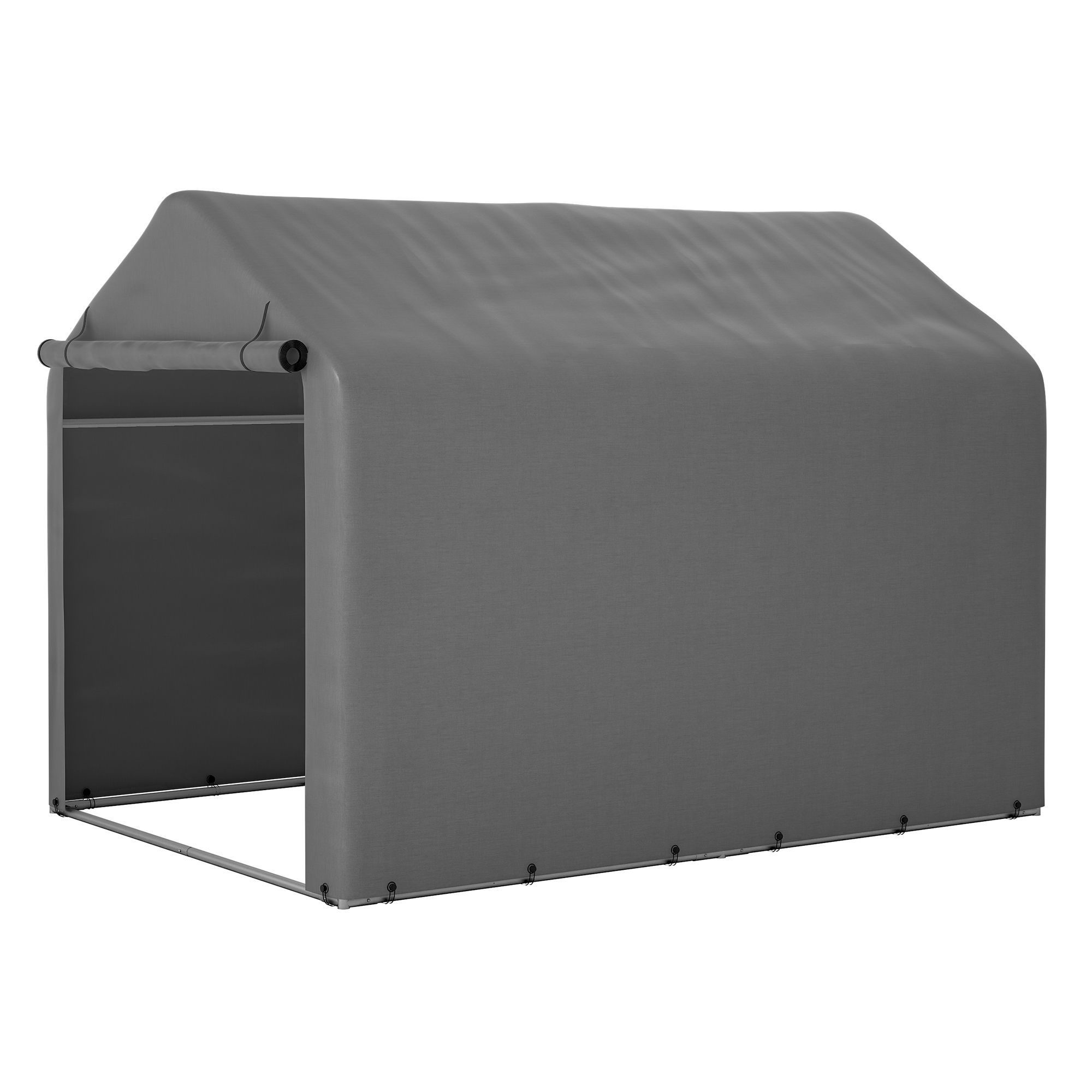 Gerätehaus Garagenzelt Carport Folienzelt Gartenschuppen Fahrradgarage Lagerzelt Aufbewahrungsgarage Auto Motorrad Schutz Unterstand 157x218x166cm