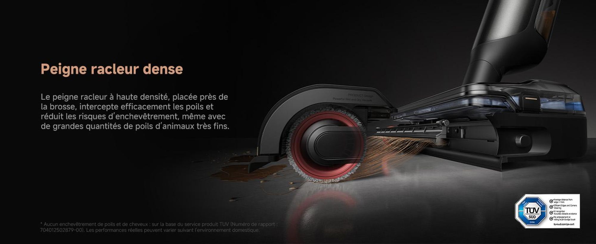 MOVA M50 Ultra Aspirateur eau et poussière, 22 000 Pa, EdgeCoverage™ IA, manche pliable, brosses 100 °C séchage rapide