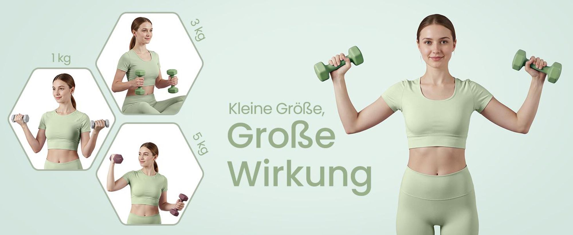 SONGMICS Kurzhantel Set, Hexagon, mit Hantelständer, 2 x 1 kg, 2 x 3 kg, 2 x 5 kg, mattes Finish, Neopren-Beschichtung, Krafttraining, zu Hause
