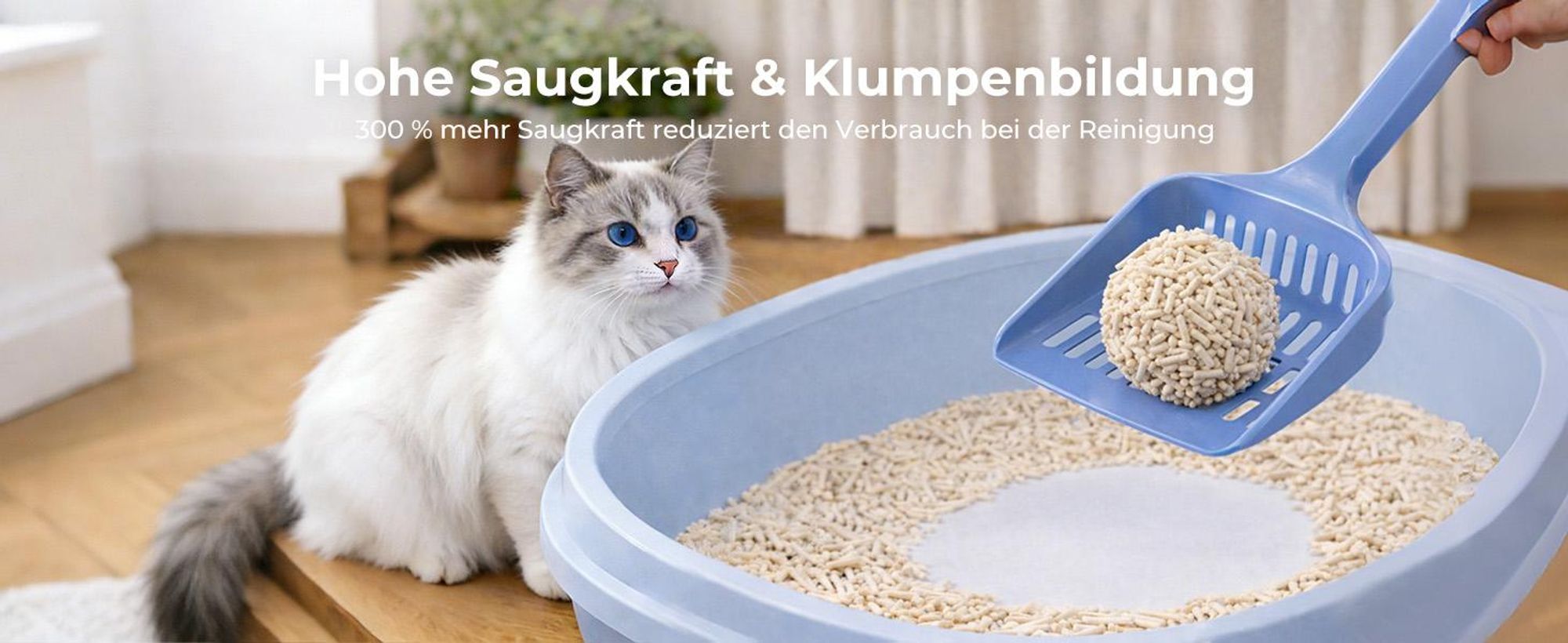 TOPMEOW Tofu Katzenstreu 4 x 10 Liter – 100% pflanzlich, extrem saugstark, 3S schnell klumpend, sanft zu Katzenpfoten & leicht zu reinigen