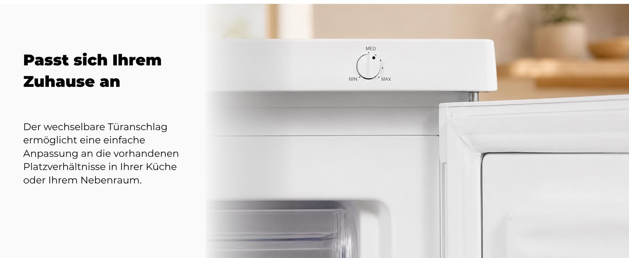 Exquisit Gefrierschrank GS512-040E weiss | 91 l Nutzinhalt | Energieklasse E | 40 dB(A) | 4-Sterne-Gefrierfach | kompakte Bauform