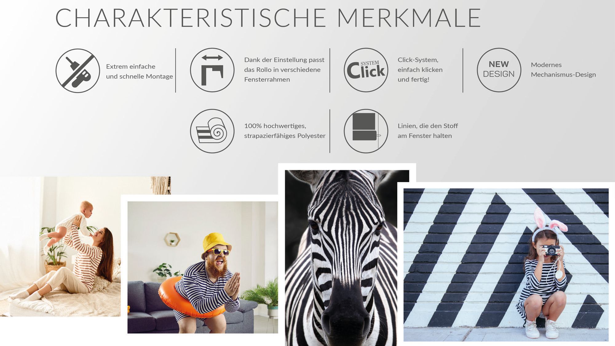 Doppelrollo, Verdunkelungsrollo, Rollo Fenster Innen, Sonnenschutzrollo, Mardom, Ohne Bohren