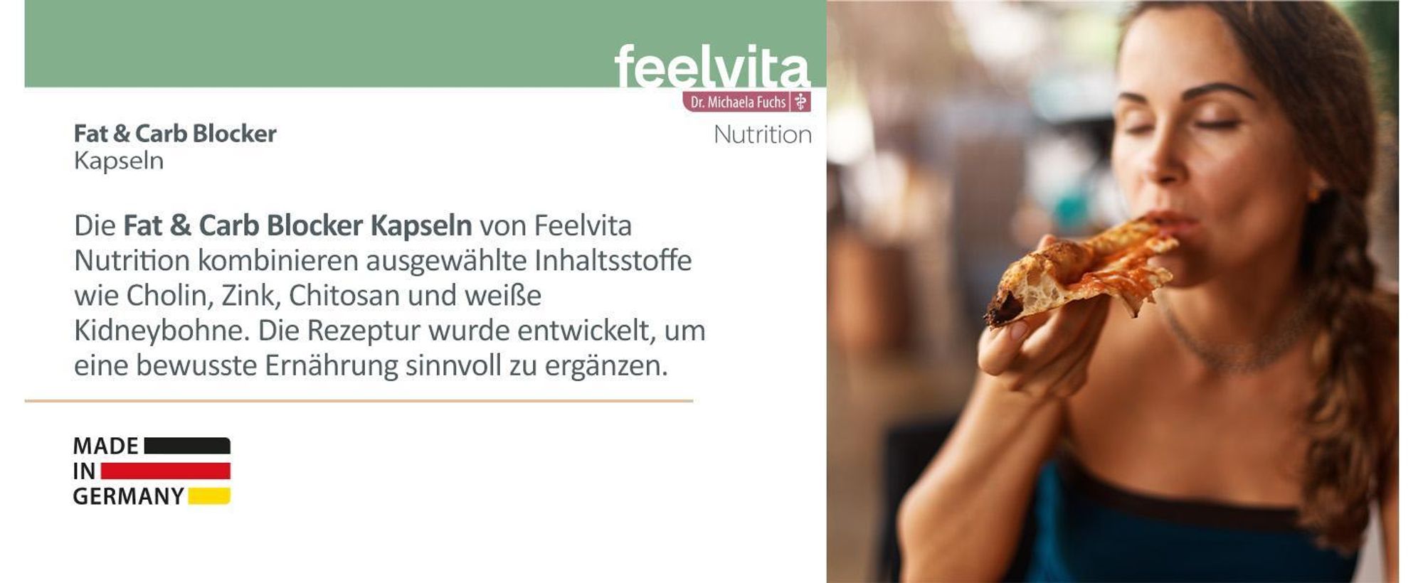 Genius Feelvita Nutrition Fat & Carb Blocker Kapseln 4-Monatsvorrat (240 Kapseln)