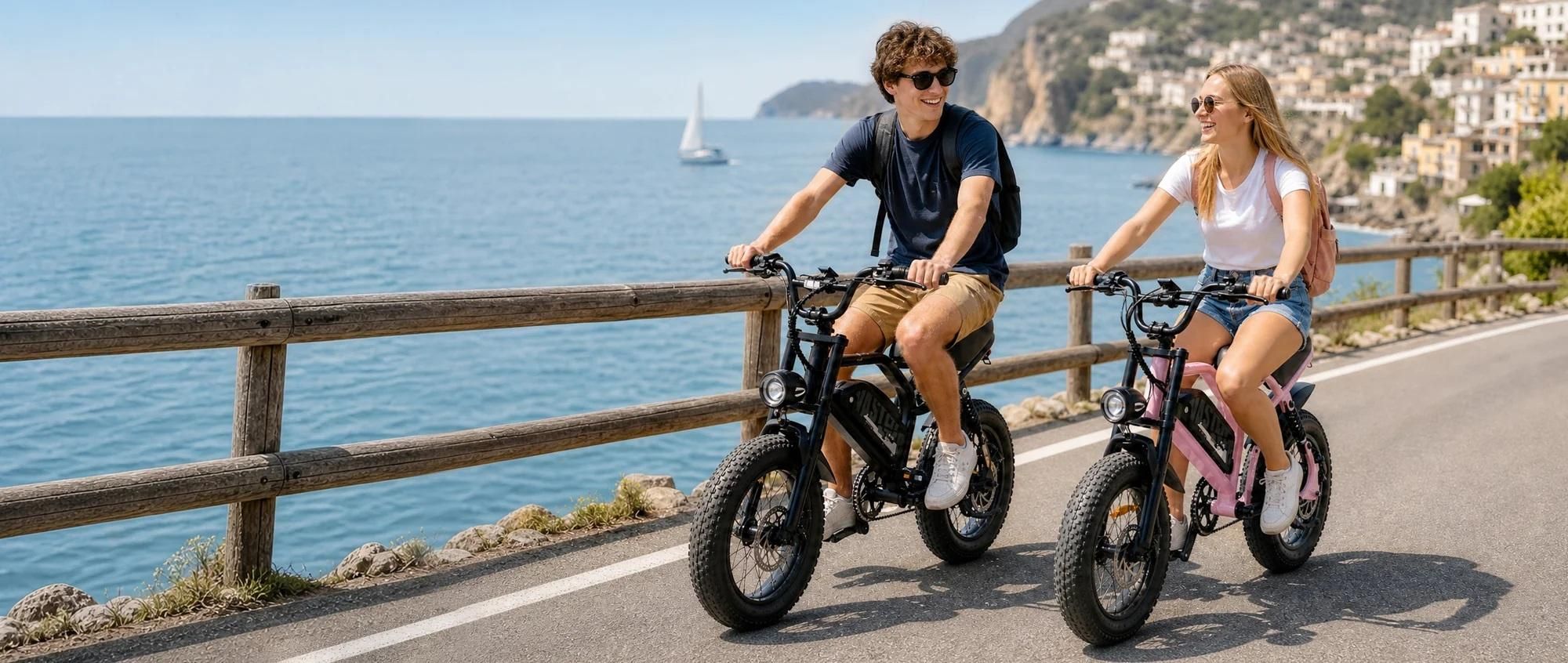 AVDL A13 elektrische MTB-fatbike 16 inch, compacte elektrische offroadfiets voor jongeren, Pedelec 25 km/u, 460 Wh accu, lcd-display, voor scholieren