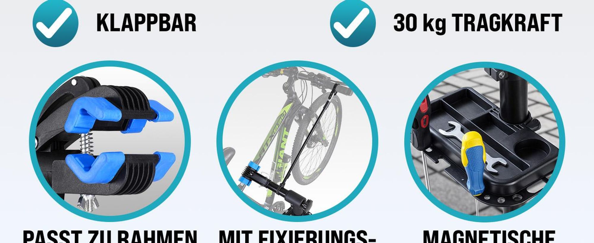 MONZANA Fahrradmontageständer 30 kg Profi