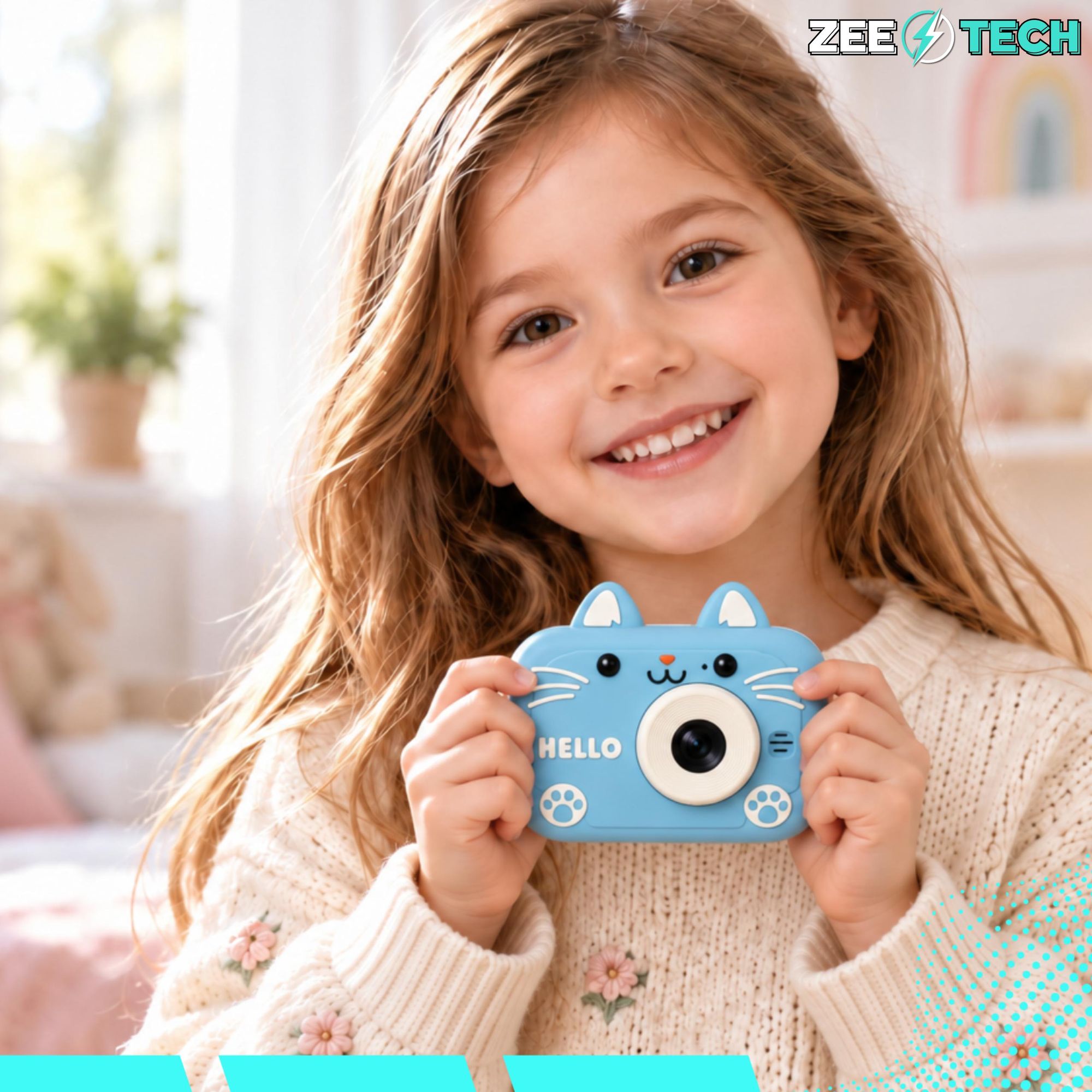 Digitale Fotokamera Für Kinder 40 Mp Kamera Spielzeug Spiele + 32Gb Karte