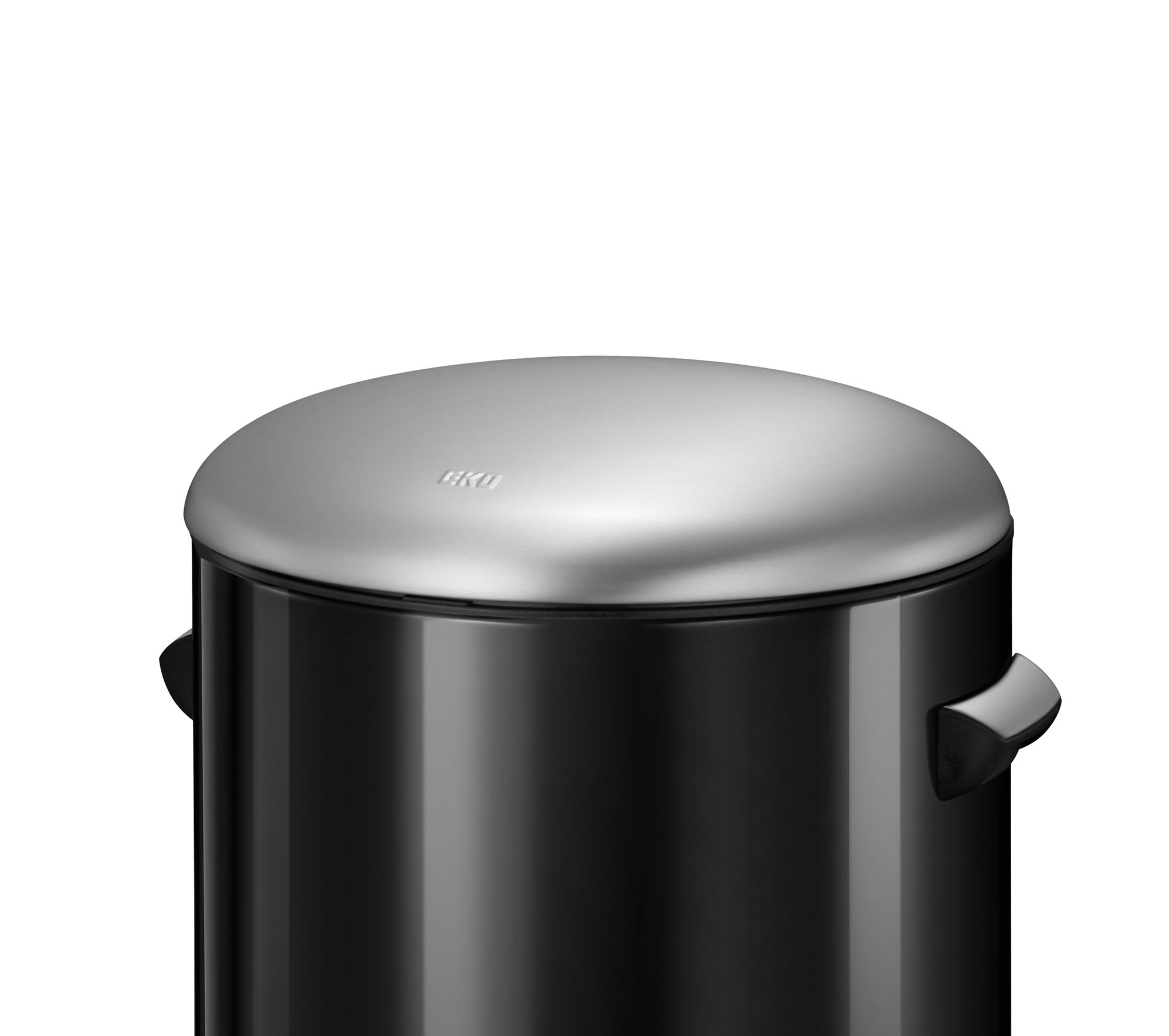 EKO - Belle Deluxe Treteimer 30 Liter - Steel Plastic  - Schwarz glänzend,matt s/s