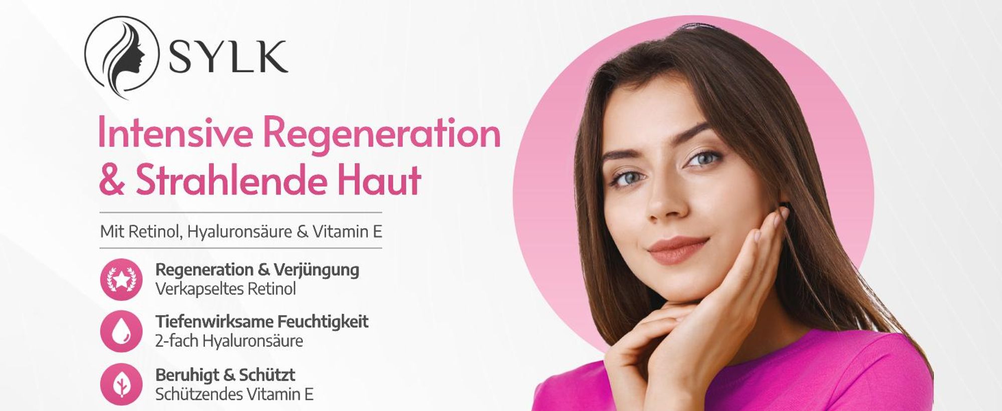 Retinol Gesichtsserum mit Hyaluronsäure Vitamin C Anti Aging & Anti Falten 60ml
