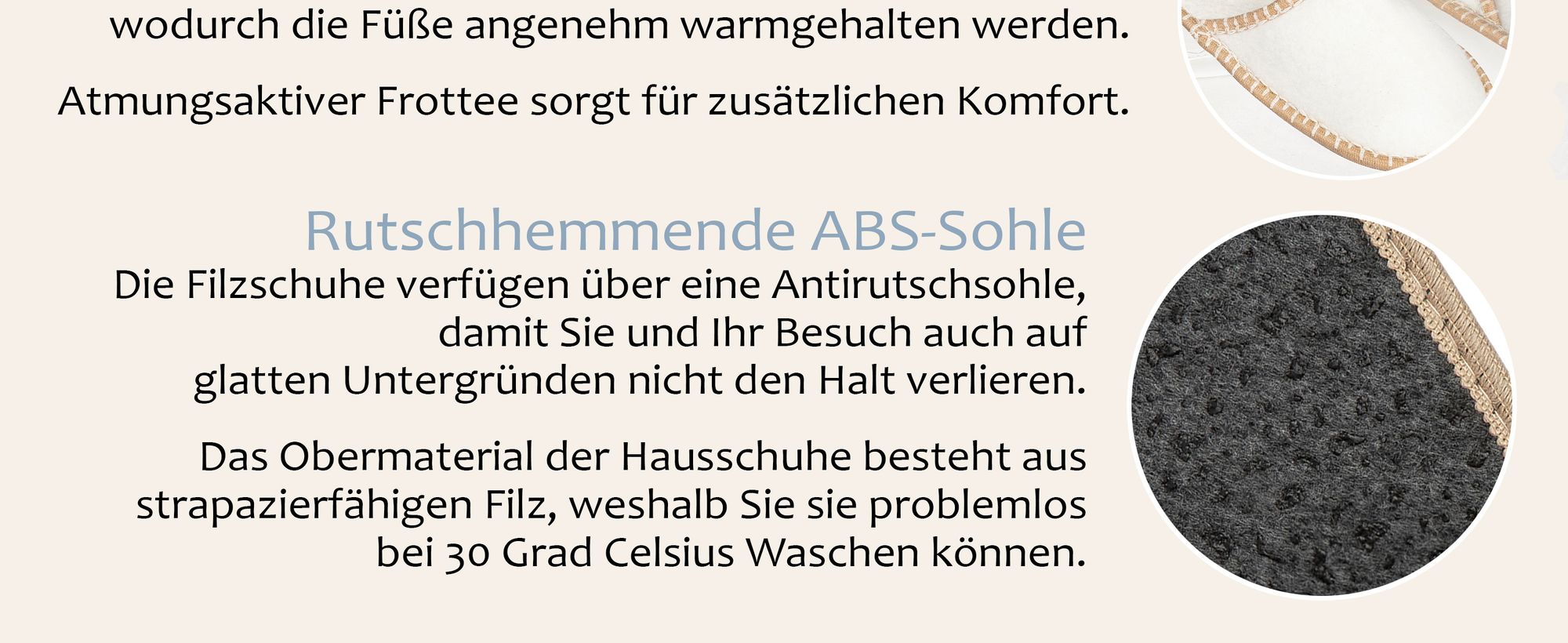 ONVAYA® ABS Gästepantoffel | Blätter | 6er Set | Antirutsch Sohle | Hausschuhe | Filzpantoffel | Gr. 36-45 Gästehausschuhe