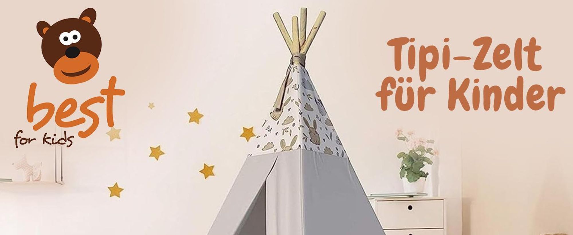 Tipi Zelt für Kinder|Spielzelt Kinder Indoor|Spielzelt mit Weiche Kissen | Langlebig zelt|Kinderfreundlich Tippizelt Indoor (Grau Tierchen)