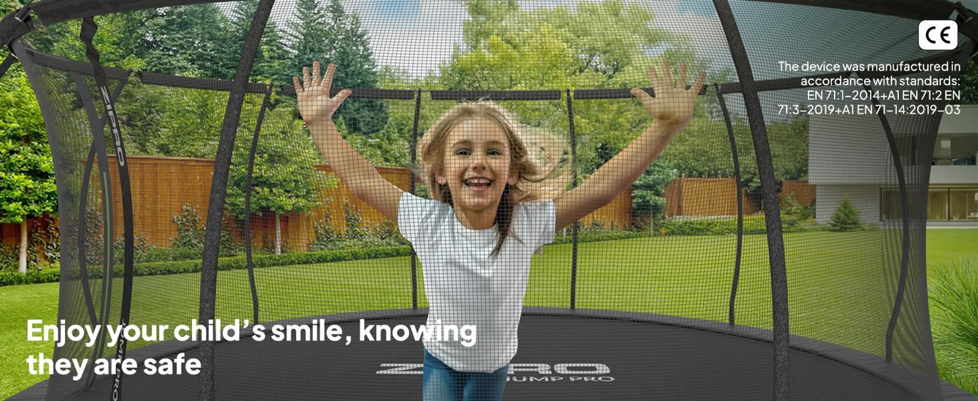 ZIPRO trampolína Jump Pro Premium | 14FT Ø 435 cm | Záhradná trampolína Detská trampolína Kompletná sada vrátane siete, rebríka a okrajového krytu, vonkajšia, zelená