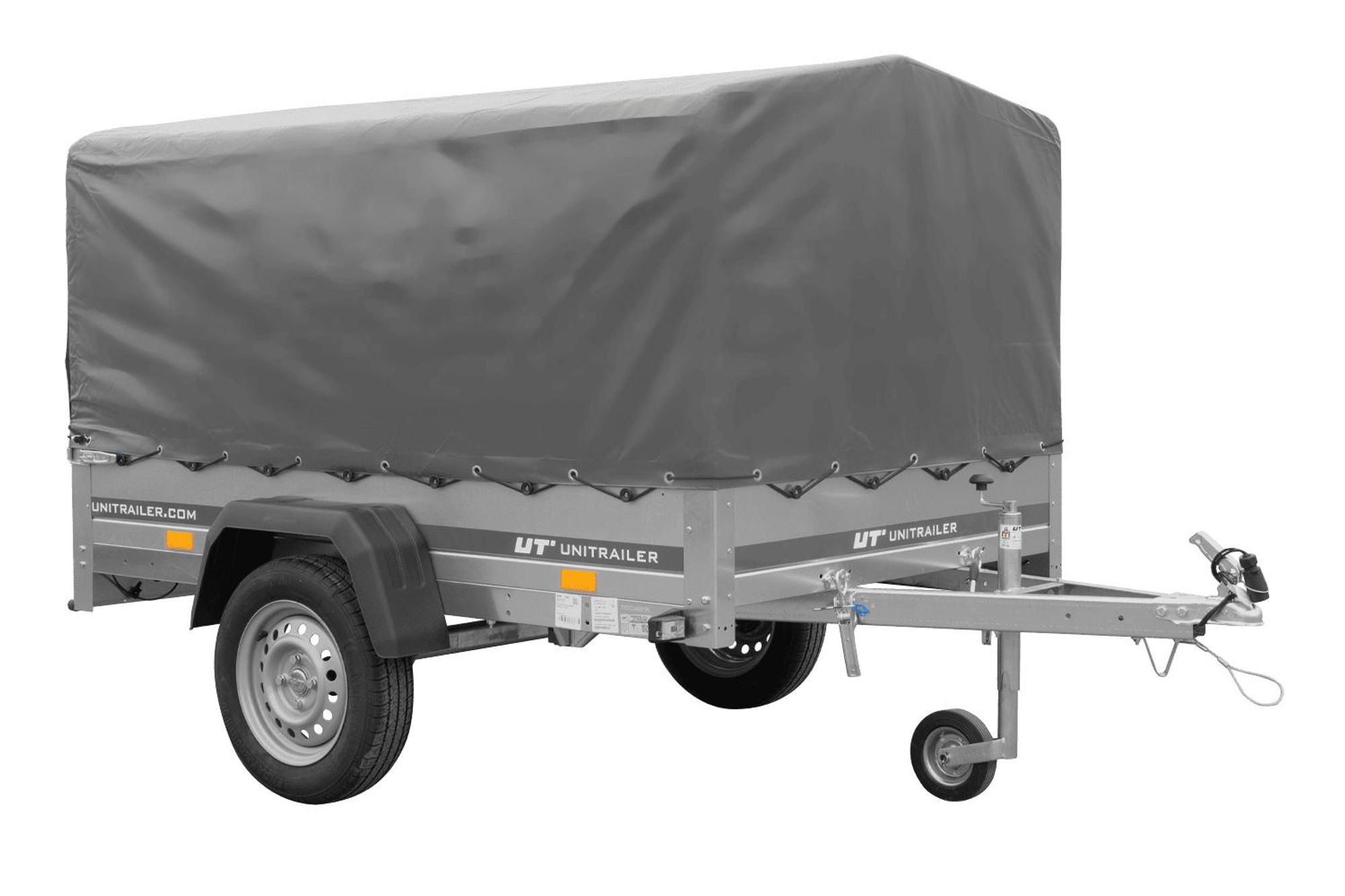 Přívěs Garden Trailer 201 KIPP s rámem H-800 a šedou plachtou