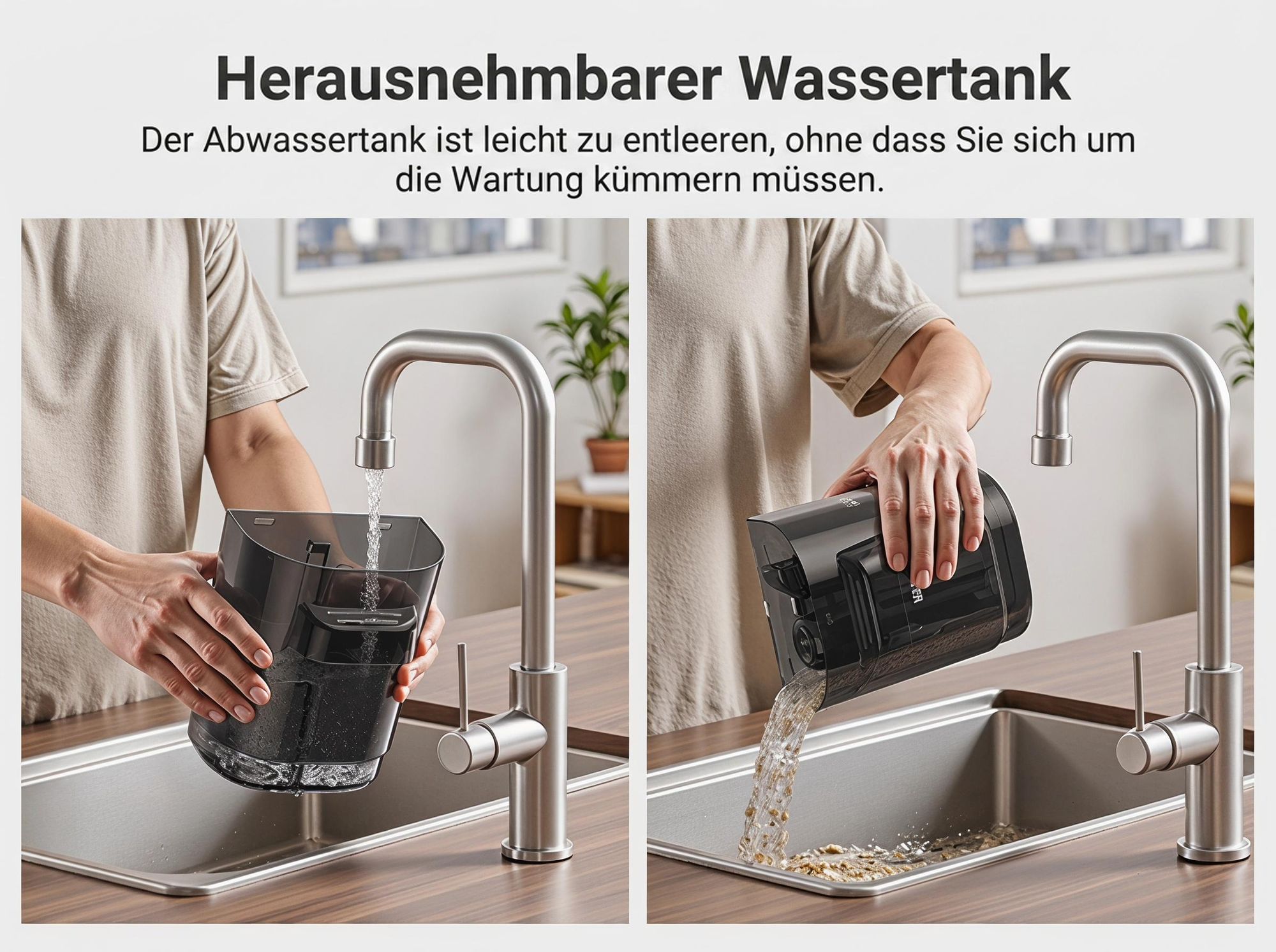 Lubluelu A6 3-in-1 Polsterreiniger Waschsauger Teppichreiniger 15000Pa 600W, 1,75L+1L Doppeltank, Fleckenreiniger für Sofa, Polster & Auto