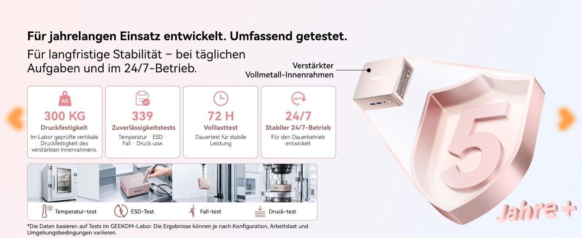 GEEKOM A5 2027 Mini PC, AMD Ryzen 7 7730U bis 4,5 GHz, 16 GB DDR4 RAM, 500 GB SSD, aufrüstbar, 4 Displays, 2,5G LAN, vorinstalliertes System