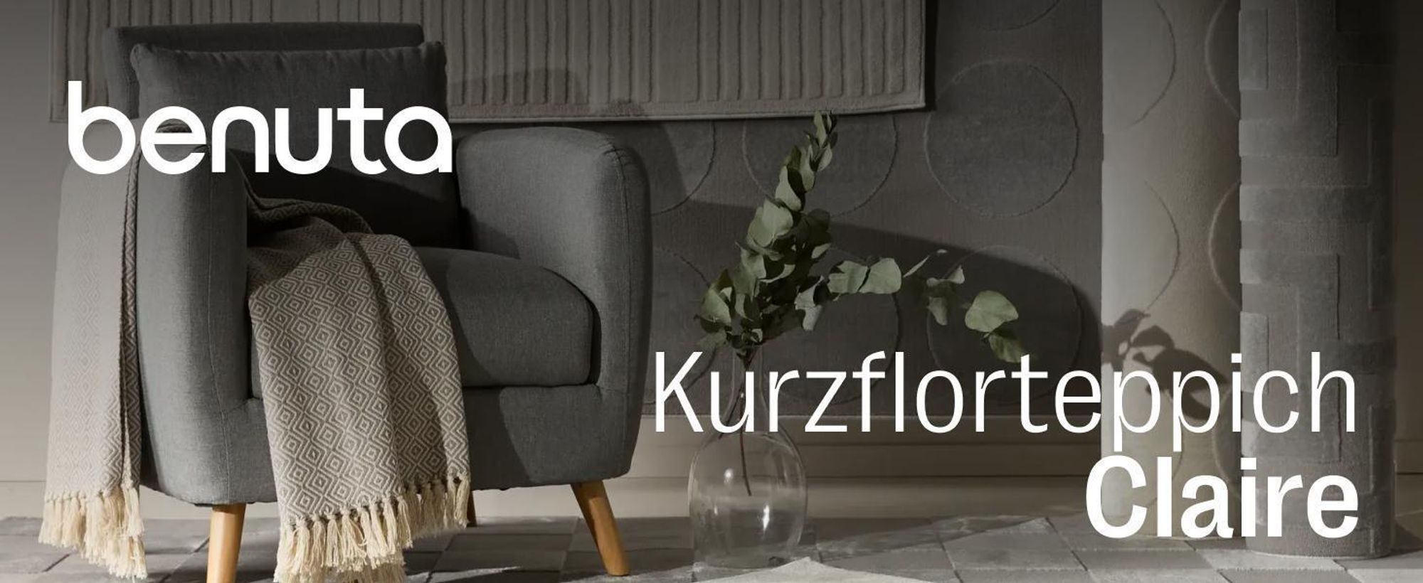 benuta Teppich Wohnzimmer Claire Creme 160x230 cm Wohnzimmerteppich Rechteckig Muster Modern Kurzflor Skandinavisch